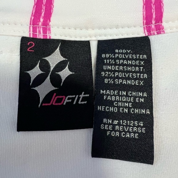 Jofit Golf Skort Size Women’s 2 Color Pink And White - Picture 8 of 11